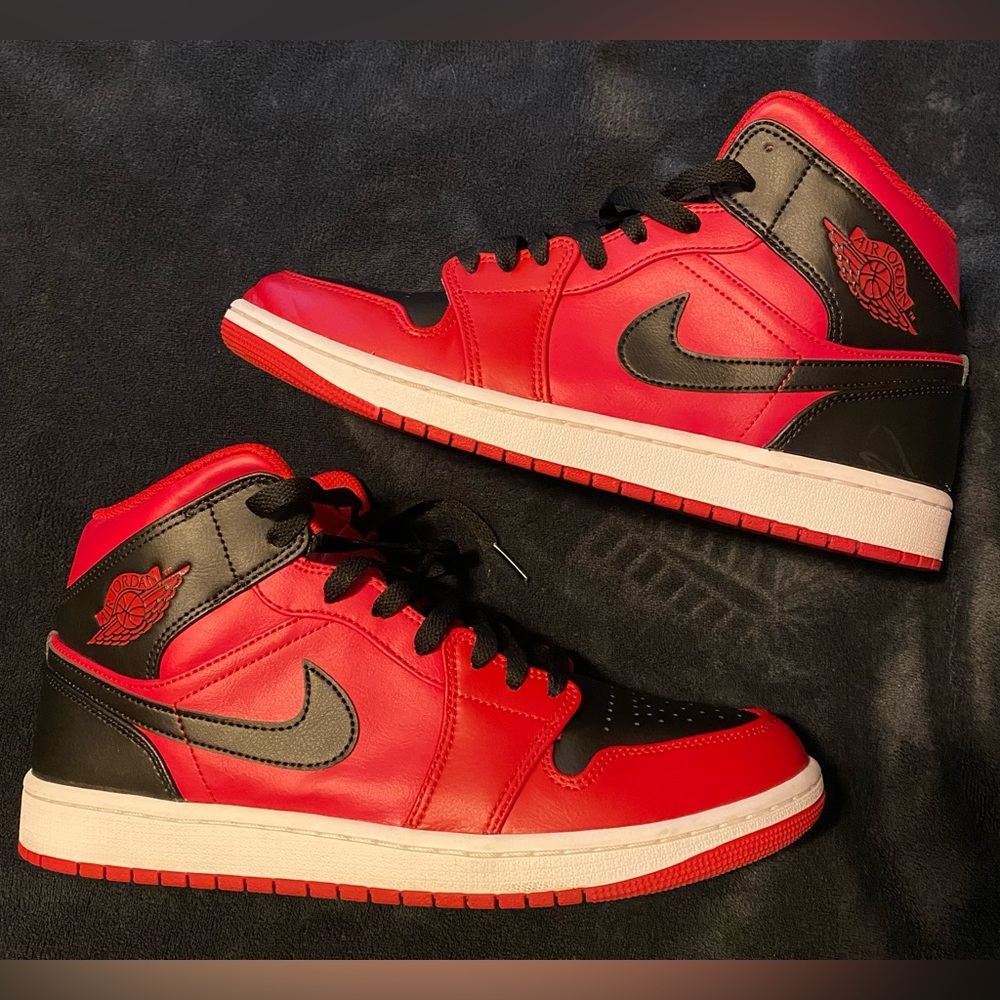 Jordan Men’s High-Top Sneakers - Red/Black